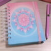 mini libreta mandala rosa
